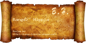 Bangó Hippia névjegykártya